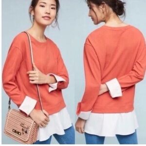 Anthropologie’s Eri and Ali layered look shirt.